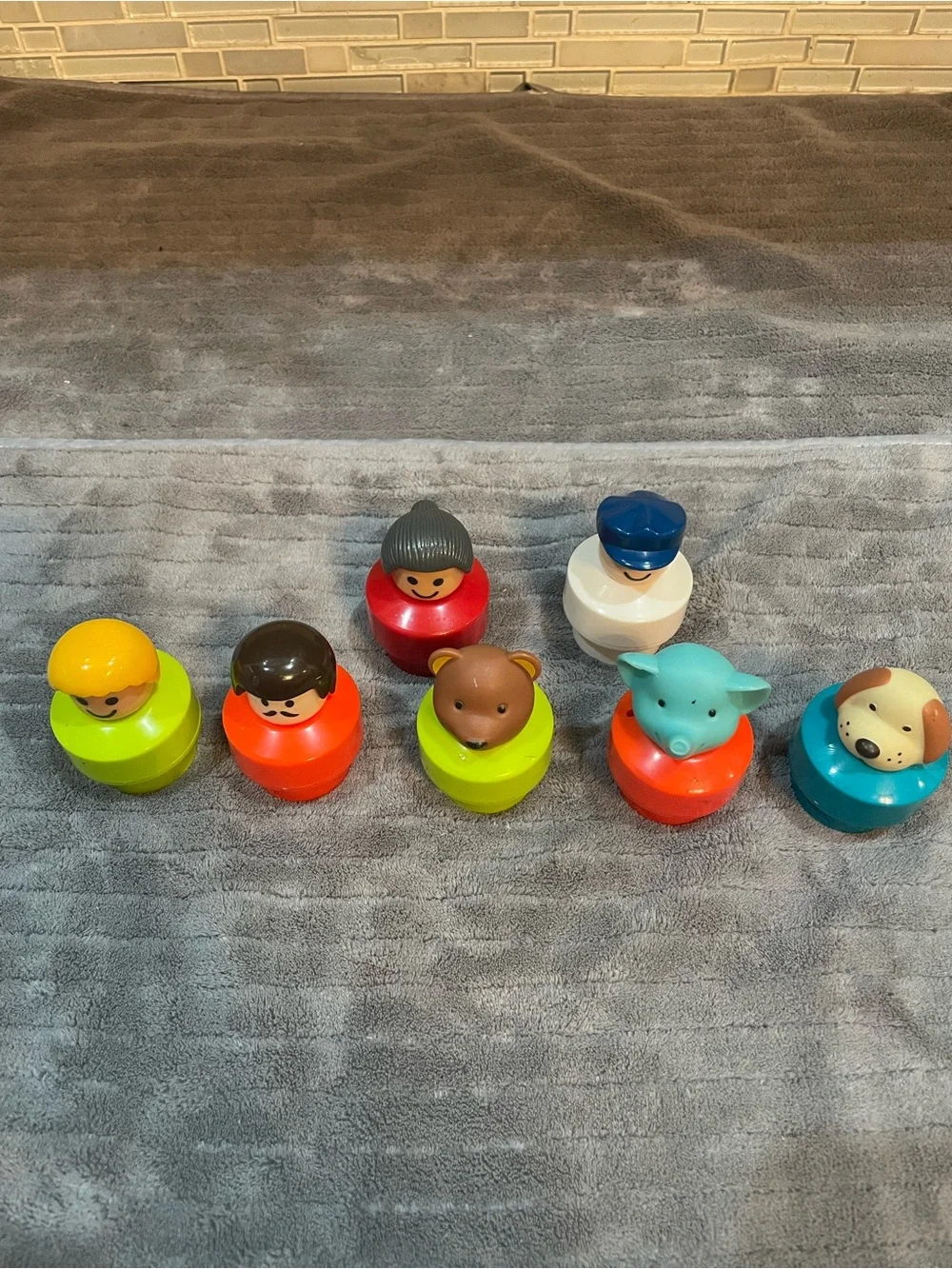 Vintage Fischer Price Little People Toys Lot Of 8